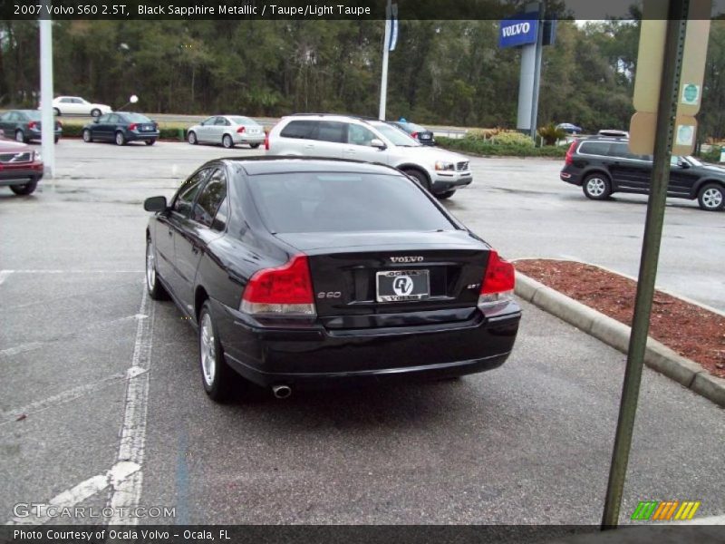 Black Sapphire Metallic / Taupe/Light Taupe 2007 Volvo S60 2.5T