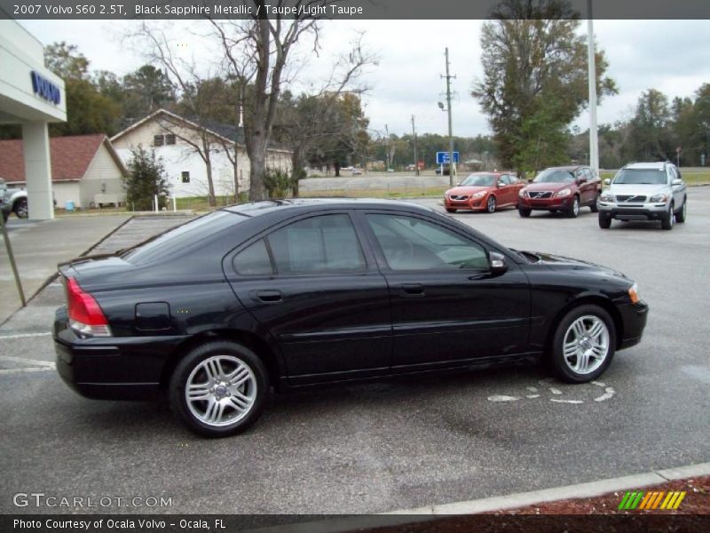 Black Sapphire Metallic / Taupe/Light Taupe 2007 Volvo S60 2.5T