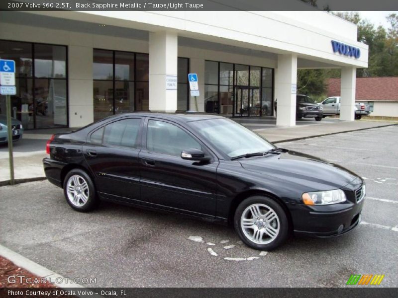 Black Sapphire Metallic / Taupe/Light Taupe 2007 Volvo S60 2.5T