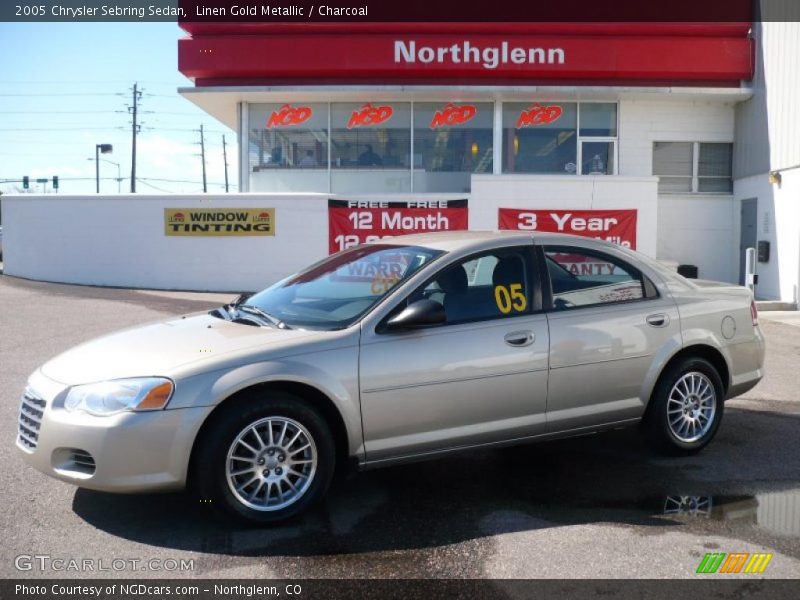 Linen Gold Metallic / Charcoal 2005 Chrysler Sebring Sedan