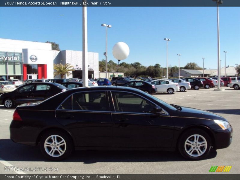 Nighthawk Black Pearl / Ivory 2007 Honda Accord SE Sedan