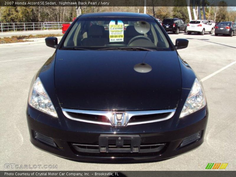 Nighthawk Black Pearl / Ivory 2007 Honda Accord SE Sedan