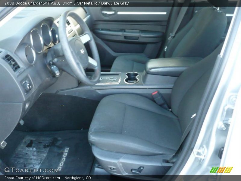 Bright Silver Metallic / Dark Slate Gray 2008 Dodge Charger SXT AWD