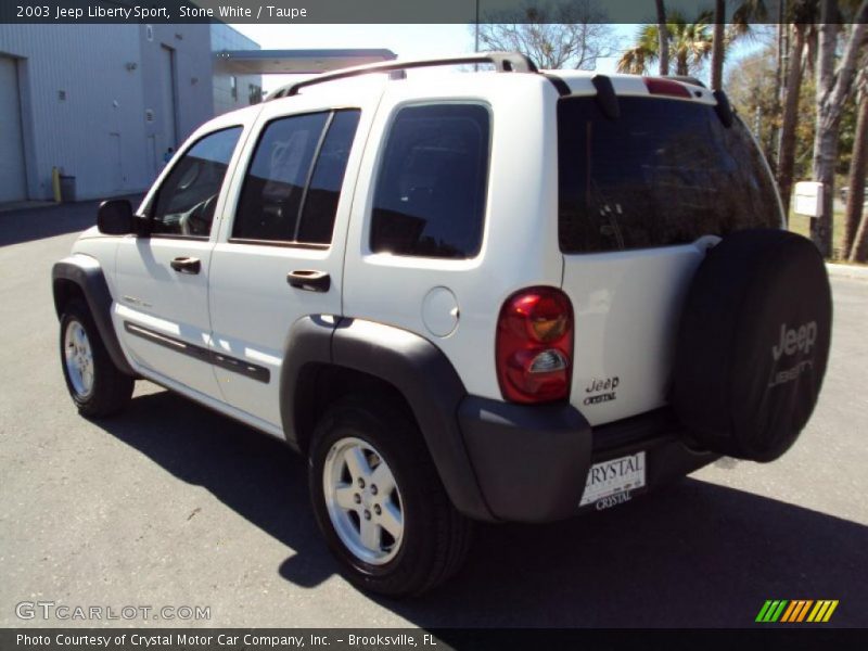 Stone White / Taupe 2003 Jeep Liberty Sport
