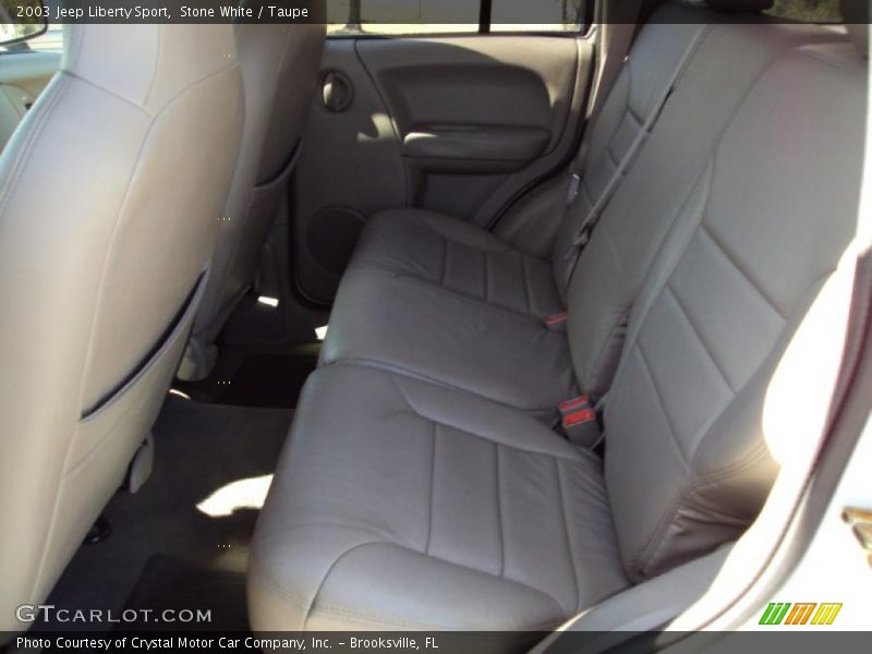 Stone White / Taupe 2003 Jeep Liberty Sport