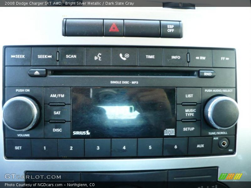 Bright Silver Metallic / Dark Slate Gray 2008 Dodge Charger SXT AWD