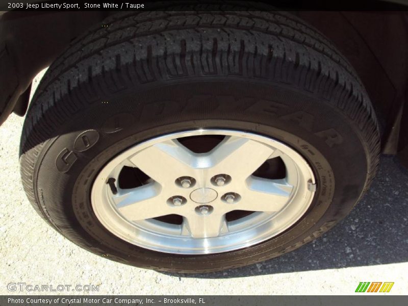 Stone White / Taupe 2003 Jeep Liberty Sport
