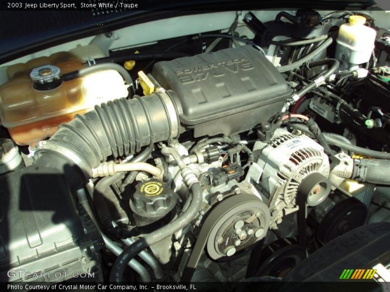 Stone White / Taupe 2003 Jeep Liberty Sport