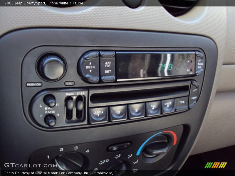 Stone White / Taupe 2003 Jeep Liberty Sport