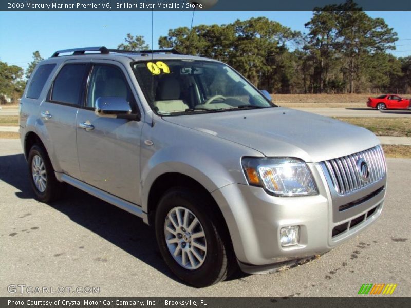 Brilliant Silver Metallic / Stone 2009 Mercury Mariner Premier V6