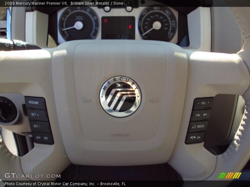 Brilliant Silver Metallic / Stone 2009 Mercury Mariner Premier V6