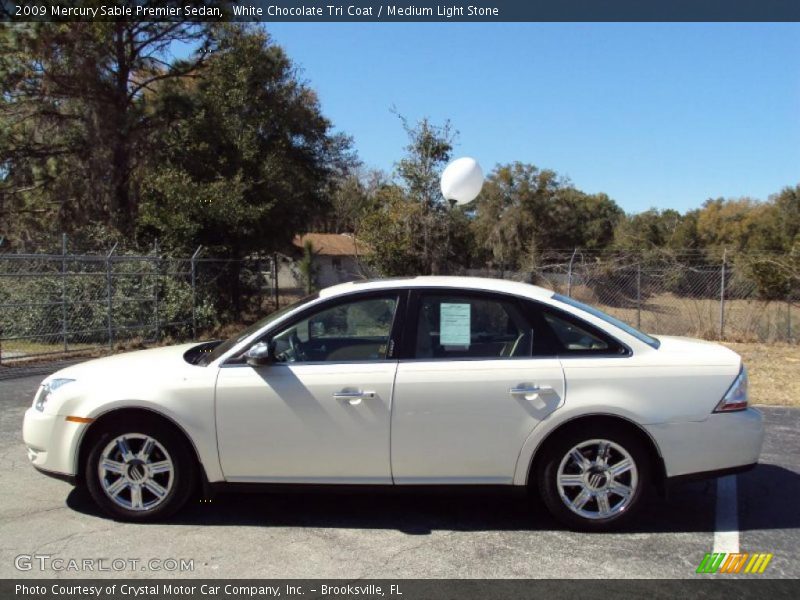 White Chocolate Tri Coat / Medium Light Stone 2009 Mercury Sable Premier Sedan
