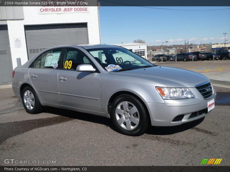 Bright Silver / Gray 2009 Hyundai Sonata GLS V6