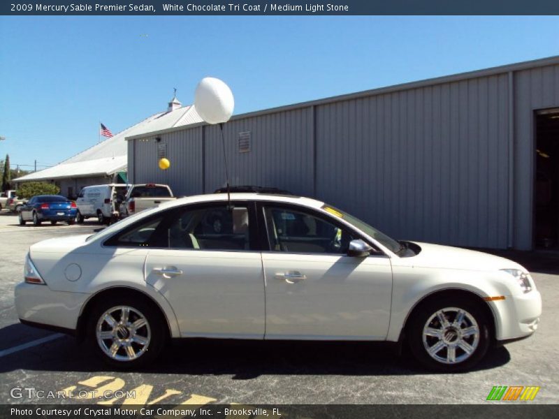 White Chocolate Tri Coat / Medium Light Stone 2009 Mercury Sable Premier Sedan