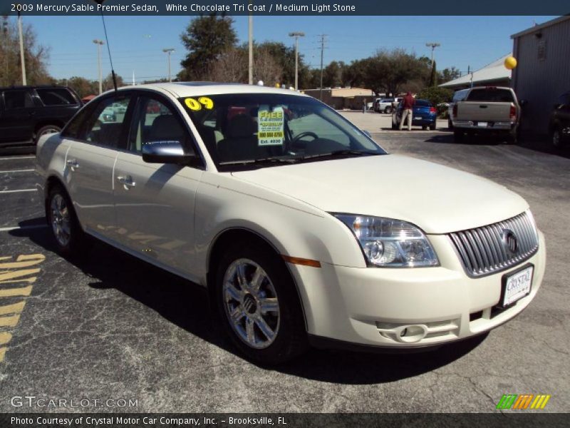 White Chocolate Tri Coat / Medium Light Stone 2009 Mercury Sable Premier Sedan
