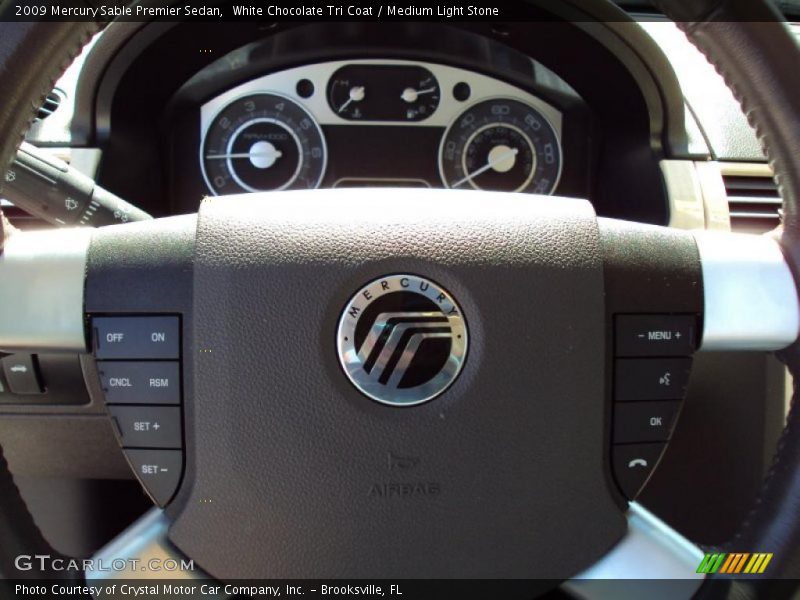 White Chocolate Tri Coat / Medium Light Stone 2009 Mercury Sable Premier Sedan