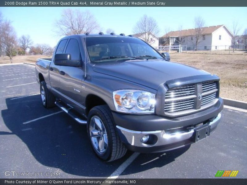 Mineral Gray Metallic / Medium Slate Gray 2008 Dodge Ram 1500 TRX4 Quad Cab 4x4