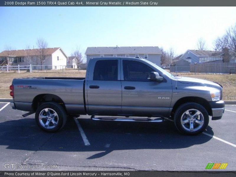 Mineral Gray Metallic / Medium Slate Gray 2008 Dodge Ram 1500 TRX4 Quad Cab 4x4