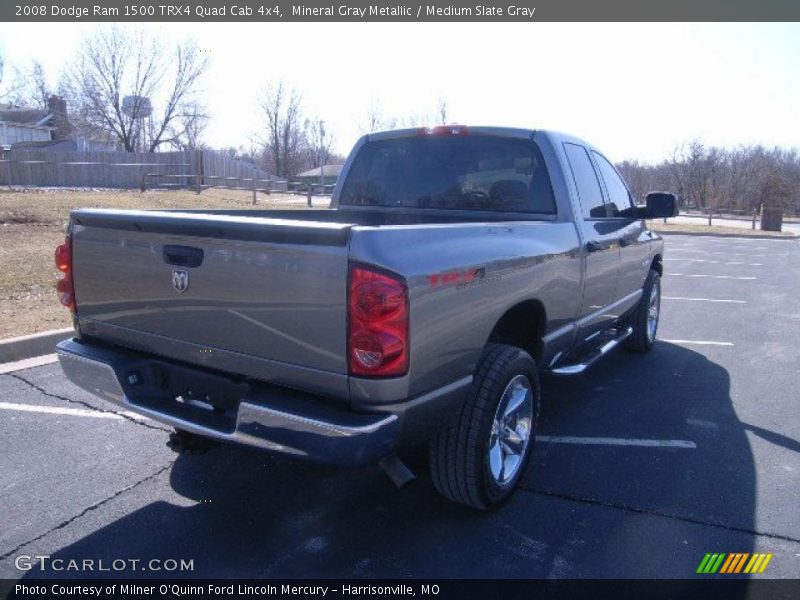 Mineral Gray Metallic / Medium Slate Gray 2008 Dodge Ram 1500 TRX4 Quad Cab 4x4
