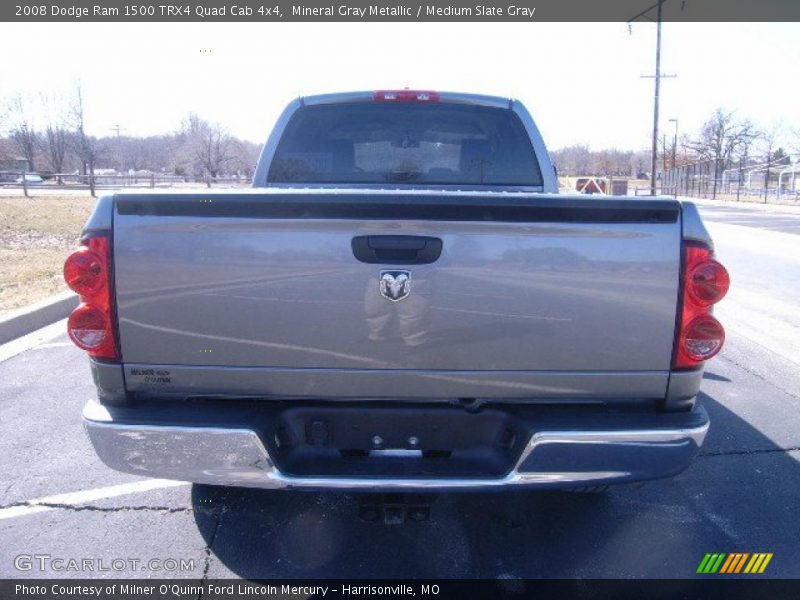 Mineral Gray Metallic / Medium Slate Gray 2008 Dodge Ram 1500 TRX4 Quad Cab 4x4