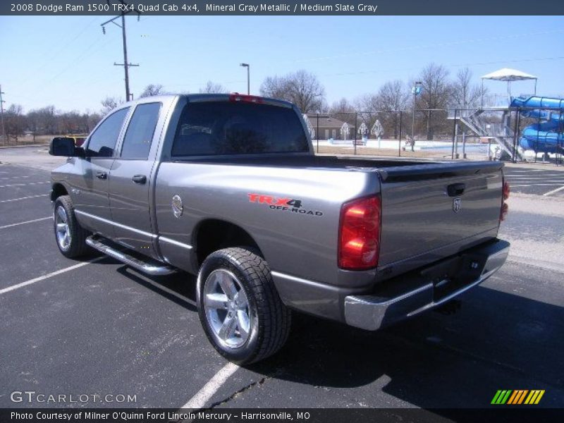 Mineral Gray Metallic / Medium Slate Gray 2008 Dodge Ram 1500 TRX4 Quad Cab 4x4