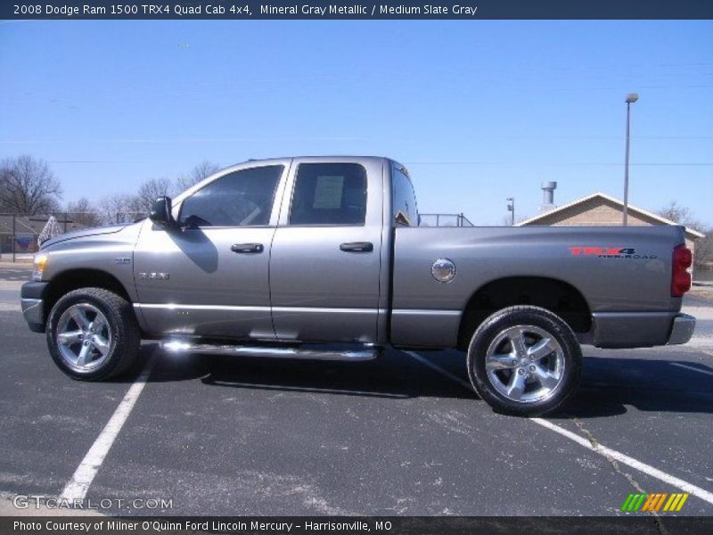 Mineral Gray Metallic / Medium Slate Gray 2008 Dodge Ram 1500 TRX4 Quad Cab 4x4