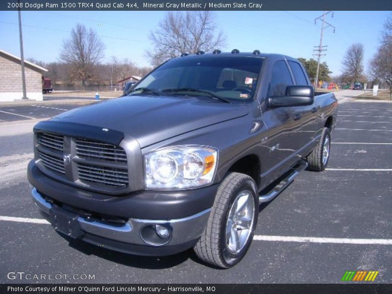Mineral Gray Metallic / Medium Slate Gray 2008 Dodge Ram 1500 TRX4 Quad Cab 4x4