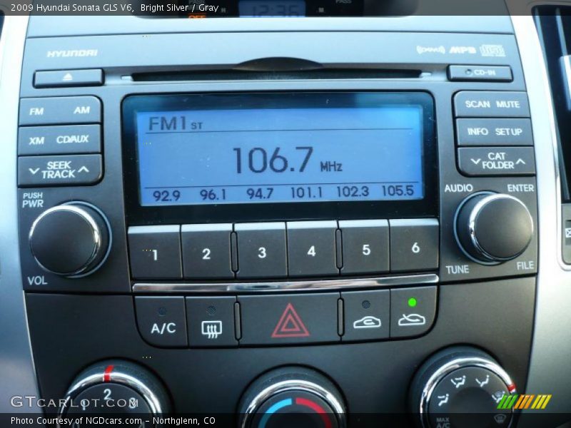 Bright Silver / Gray 2009 Hyundai Sonata GLS V6