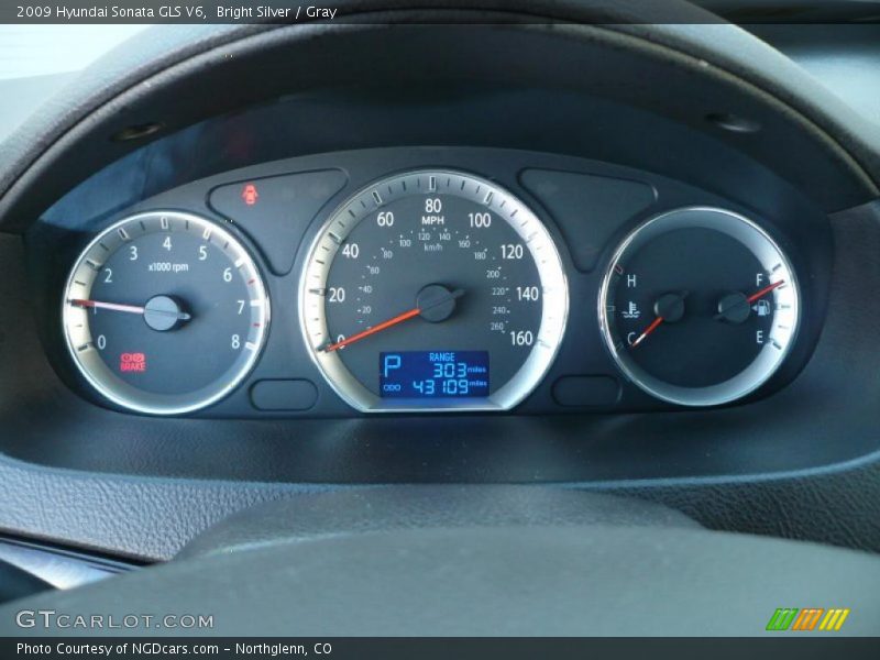 Bright Silver / Gray 2009 Hyundai Sonata GLS V6