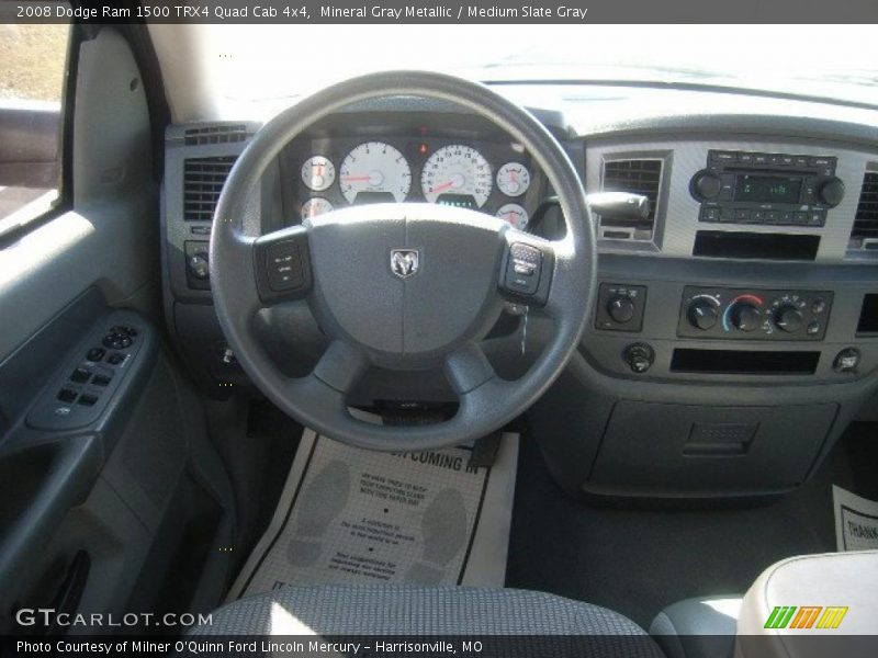 Mineral Gray Metallic / Medium Slate Gray 2008 Dodge Ram 1500 TRX4 Quad Cab 4x4