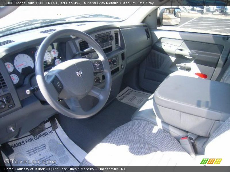 Mineral Gray Metallic / Medium Slate Gray 2008 Dodge Ram 1500 TRX4 Quad Cab 4x4