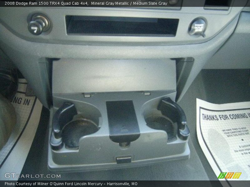 Mineral Gray Metallic / Medium Slate Gray 2008 Dodge Ram 1500 TRX4 Quad Cab 4x4