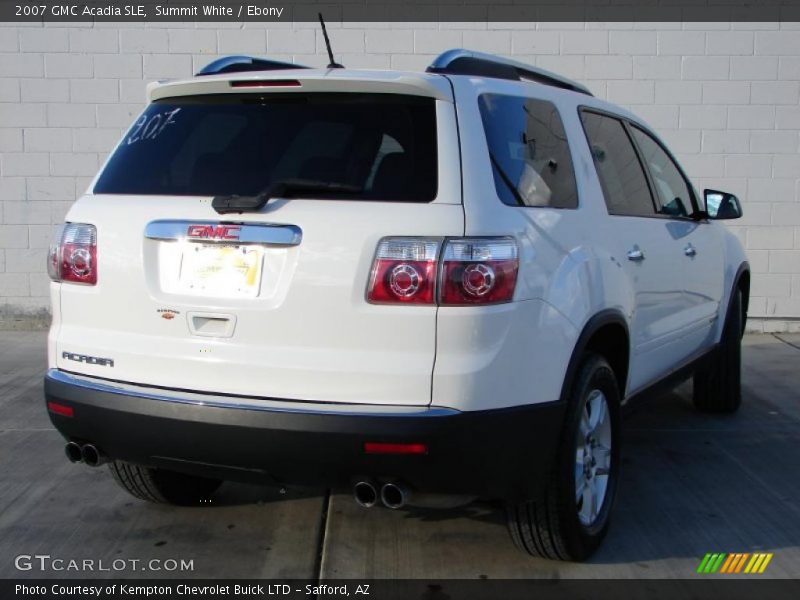 Summit White / Ebony 2007 GMC Acadia SLE