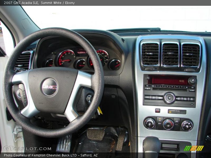 Summit White / Ebony 2007 GMC Acadia SLE