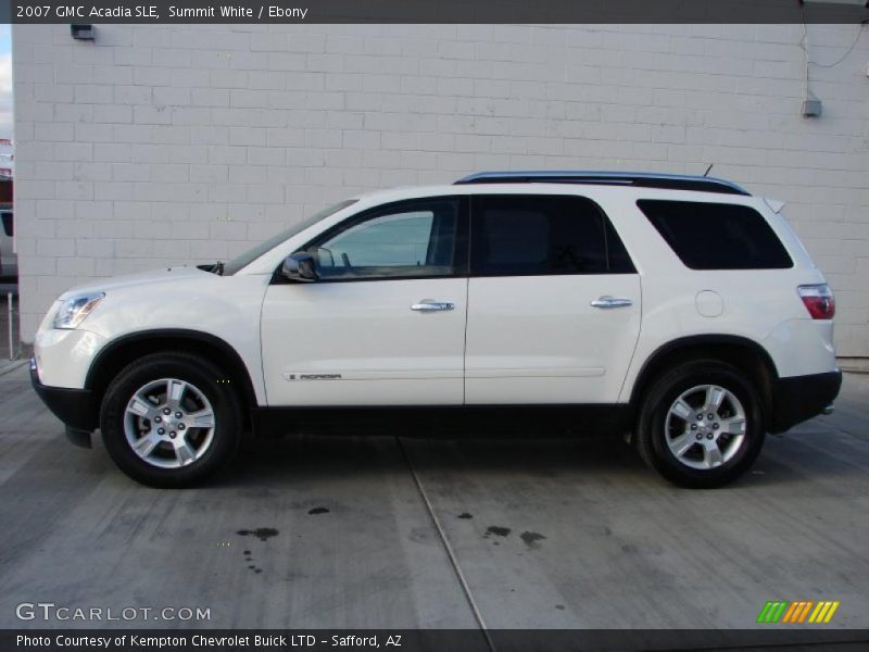 Summit White / Ebony 2007 GMC Acadia SLE