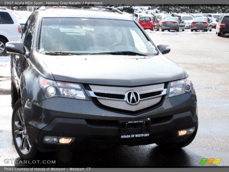 Nimbus Gray Metallic / Parchment 2007 Acura MDX Sport