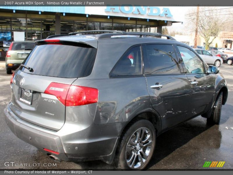 Nimbus Gray Metallic / Parchment 2007 Acura MDX Sport