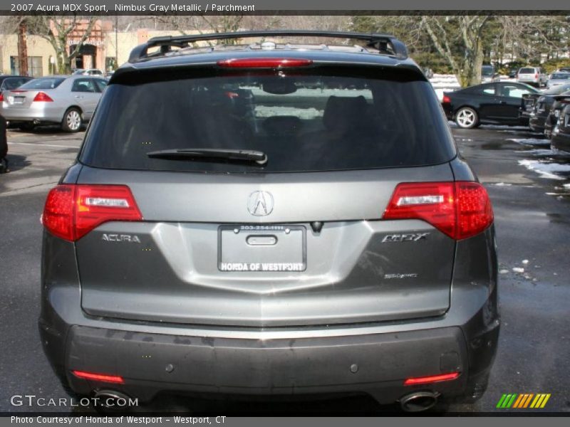 Nimbus Gray Metallic / Parchment 2007 Acura MDX Sport