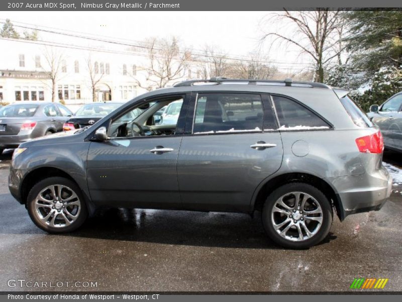 Nimbus Gray Metallic / Parchment 2007 Acura MDX Sport