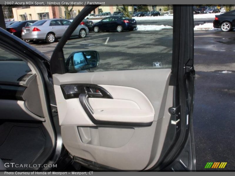 Nimbus Gray Metallic / Parchment 2007 Acura MDX Sport