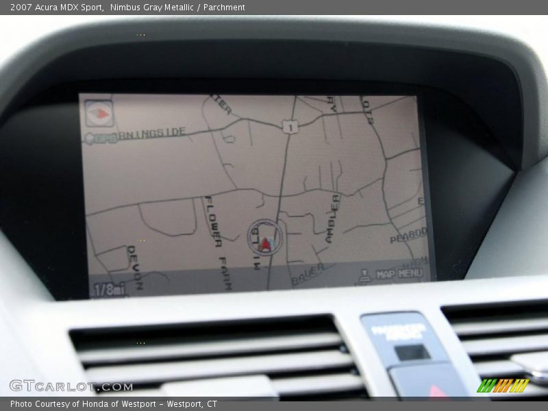 Nimbus Gray Metallic / Parchment 2007 Acura MDX Sport