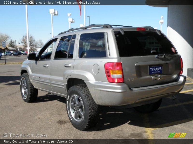Silverstone Metallic / Agate 2001 Jeep Grand Cherokee Limited 4x4