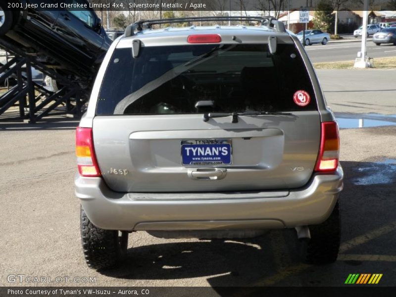Silverstone Metallic / Agate 2001 Jeep Grand Cherokee Limited 4x4