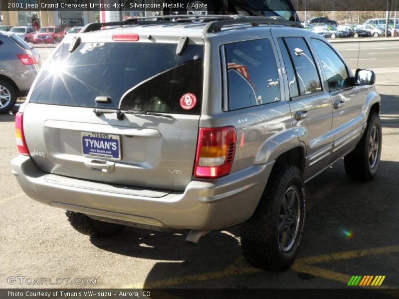 Silverstone Metallic / Agate 2001 Jeep Grand Cherokee Limited 4x4