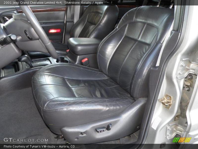 Silverstone Metallic / Agate 2001 Jeep Grand Cherokee Limited 4x4