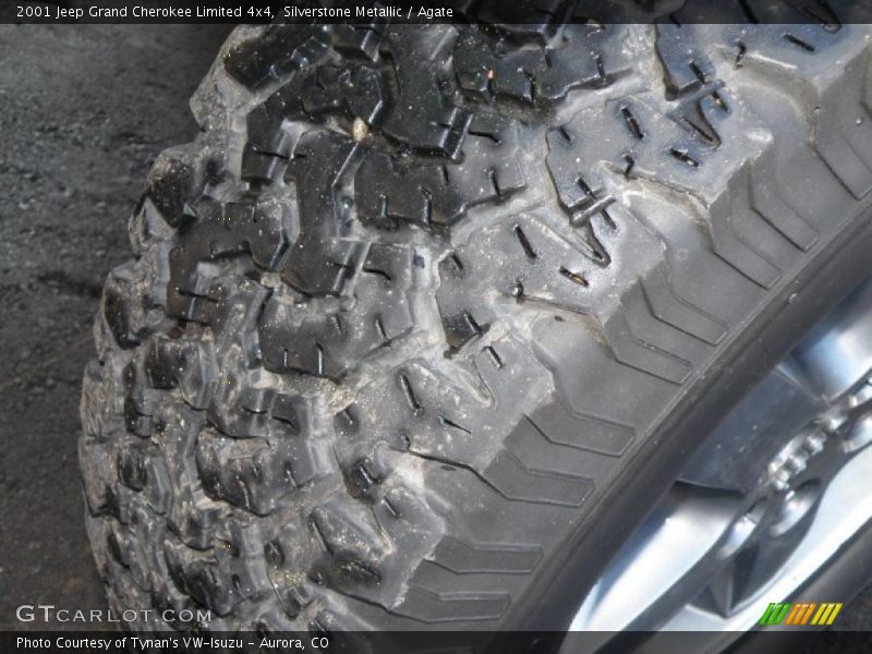 Silverstone Metallic / Agate 2001 Jeep Grand Cherokee Limited 4x4