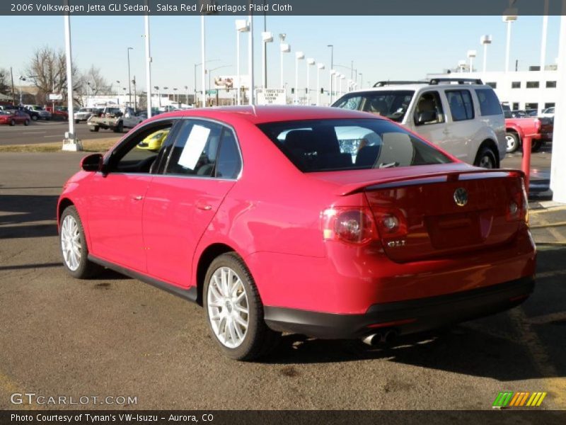 Salsa Red / Interlagos Plaid Cloth 2006 Volkswagen Jetta GLI Sedan