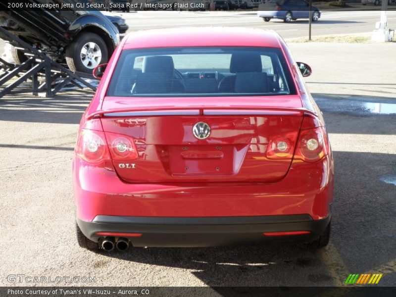 Salsa Red / Interlagos Plaid Cloth 2006 Volkswagen Jetta GLI Sedan