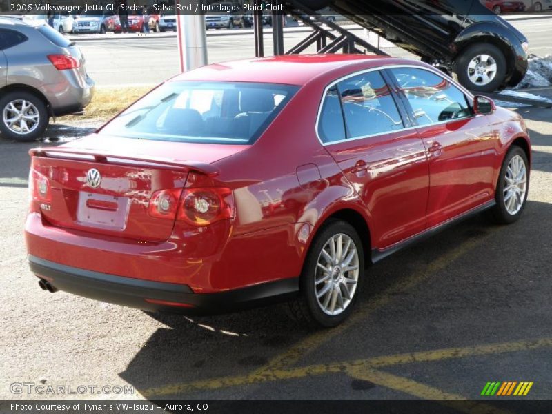 Salsa Red / Interlagos Plaid Cloth 2006 Volkswagen Jetta GLI Sedan