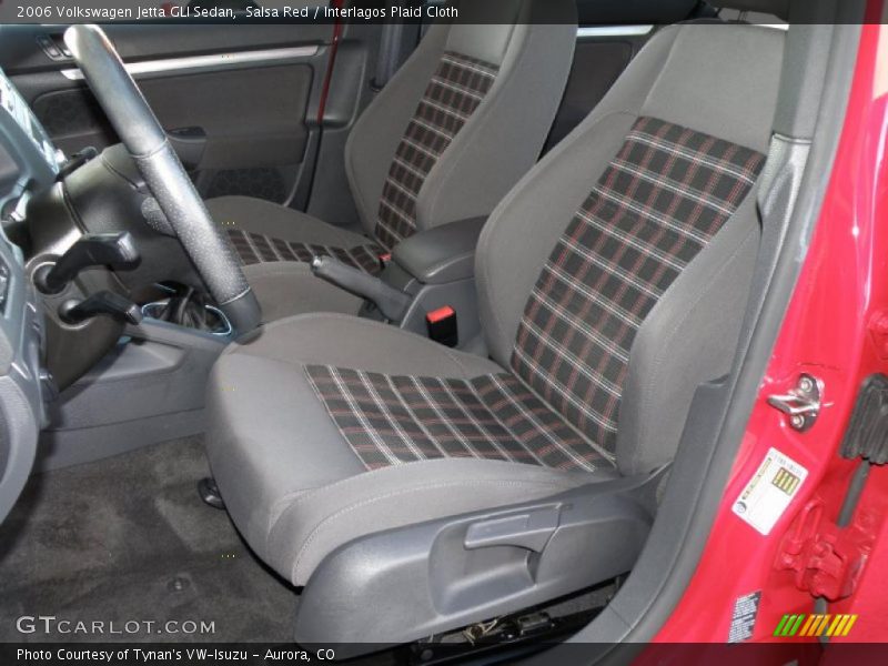 Salsa Red / Interlagos Plaid Cloth 2006 Volkswagen Jetta GLI Sedan